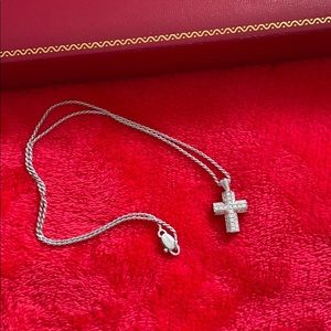 DAMIANI BELLE EPOQUE CROSS NECKLACE